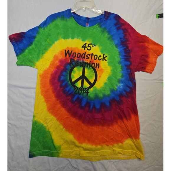 Hanes Comfort Soft Heavy Weight X Large Woodstock 45th Re Union 2014 Pre Loved - Picture 1 of 8